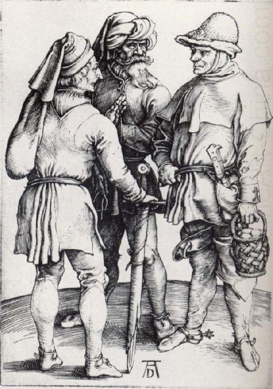 Three Peasants in conver-sation, Albrecht Durer